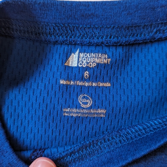 MEC sz6 soft breathable royal blue long sleeve shirt VGUC - Picture 2 of 4